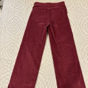Faherty Dark Red Corduroy Pants Size 27